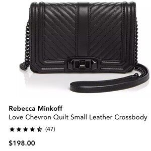 Rebecca Minkoff Small Leather Crossbody with dust bag